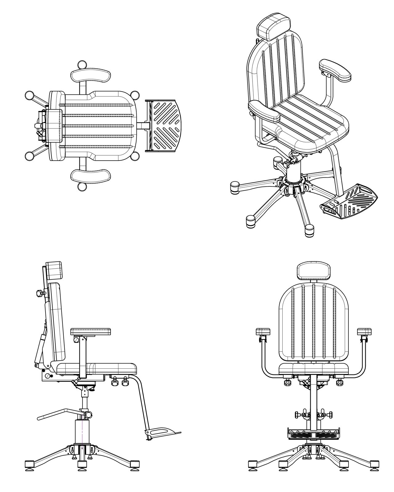 Purcy Chair 2D Drawing