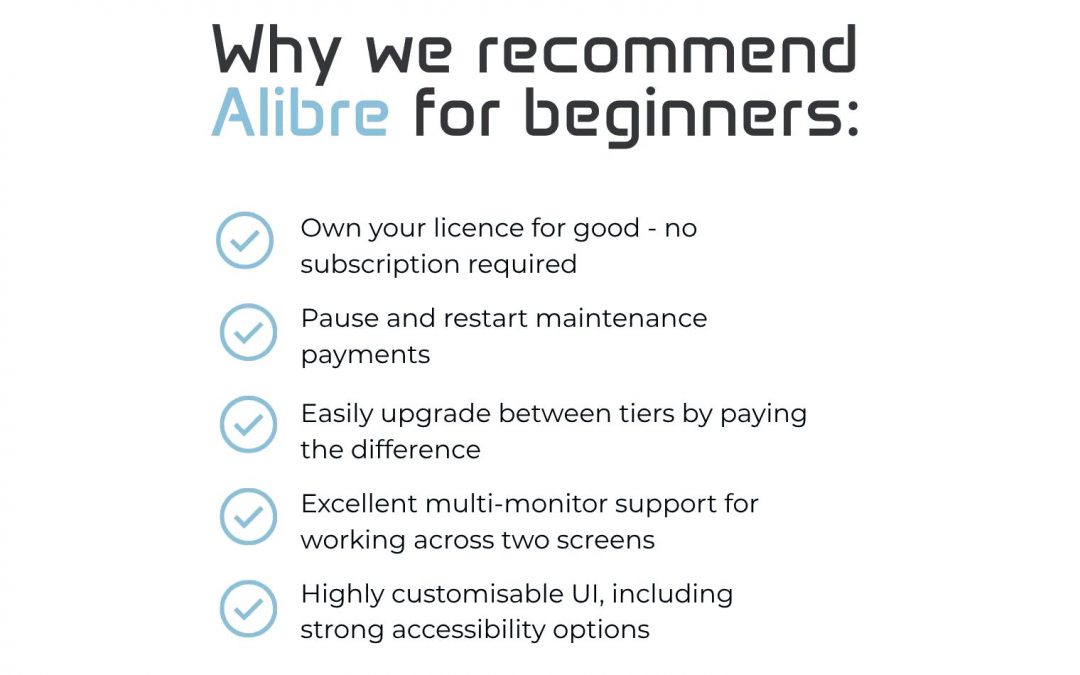 Why we recommend Alibre for beginner